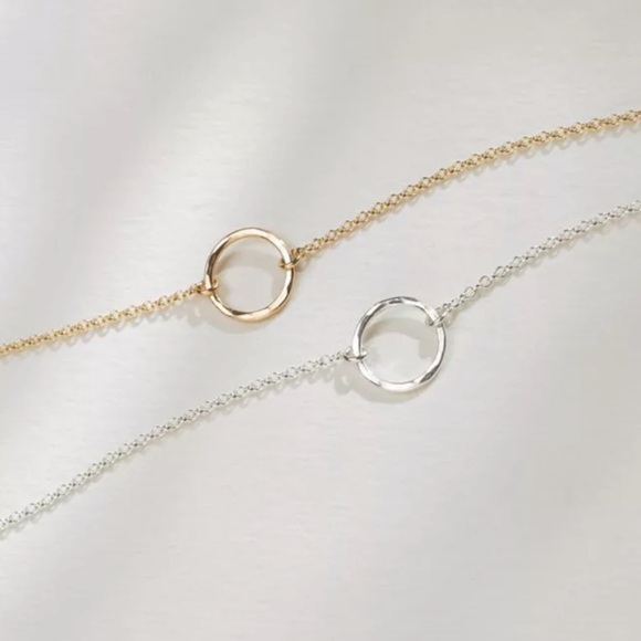 Jewelry - NWT 925 Sterling Silver Circle Choker Necklace